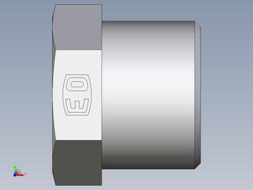 卡套式工业通用硬管接头EO_Sleeve_screw_S12LCFX前视缩略图