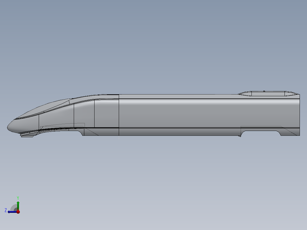 动车头车车体399973右视图