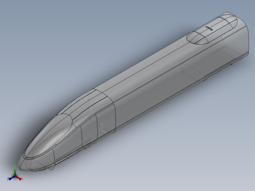 动车头车车体399973正等轴测缩略图
