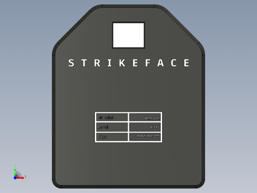 NIJ lvl IV装甲钢板300x250x25前视缩略图