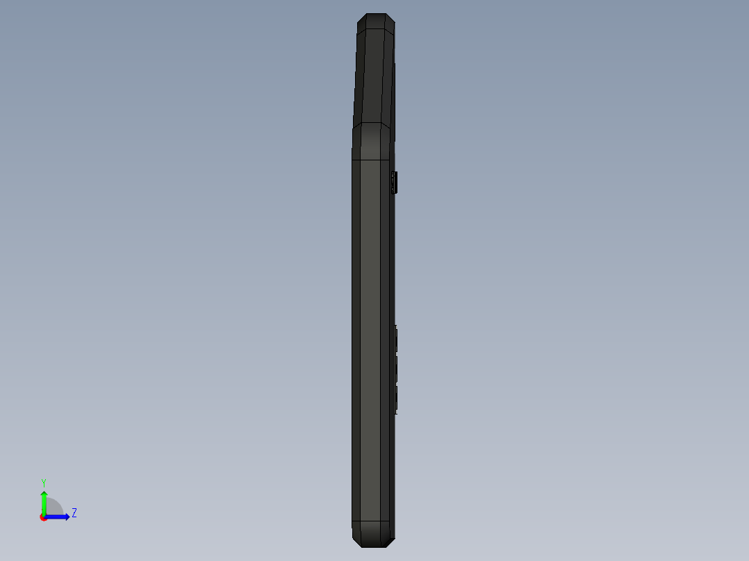 NIJ lvl IV装甲钢板300x250x25左视图