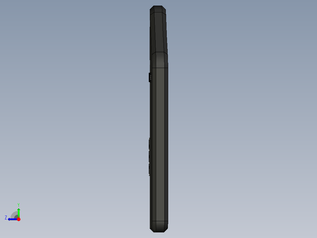 NIJ lvl IV装甲钢板300x250x25右视图