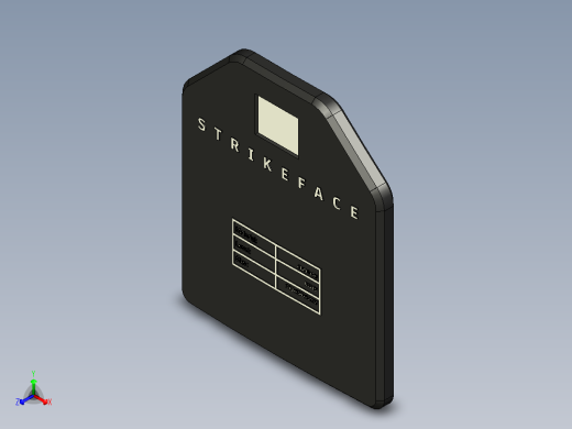 NIJ lvl IV装甲钢板300x250x25正等轴测缩略图