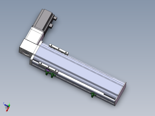 电动滑台模组STM100右折模型