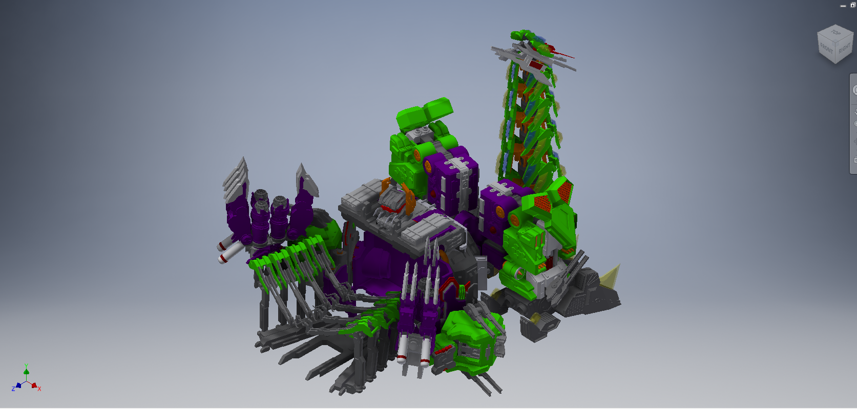 蝎子变形金刚拼装模型