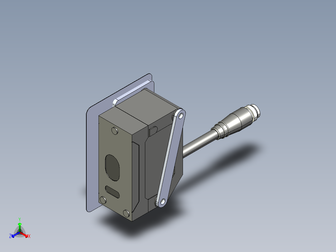 基恩士IL-030_kc图纸模型主视图