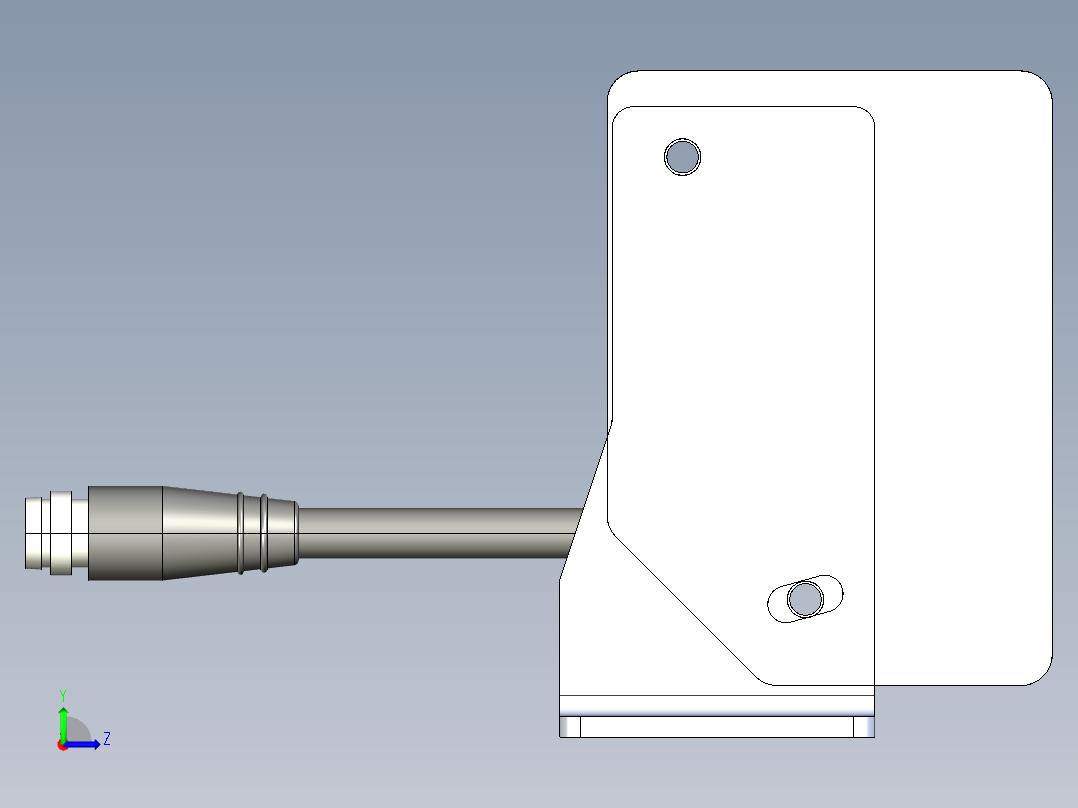 基恩士IL-030_kc图纸模型左视图