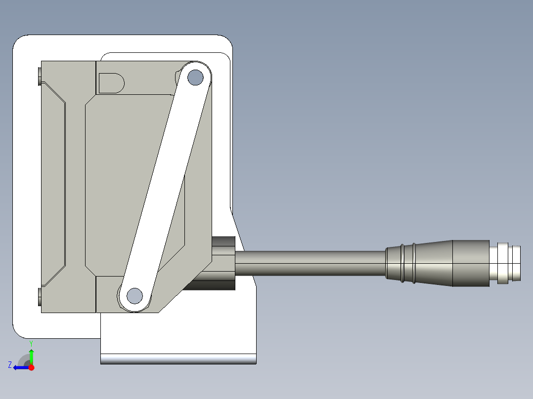 基恩士IL-030_kc图纸模型右视图