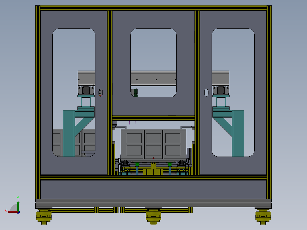 锂电池注液孔激光自动封孔机后视图
