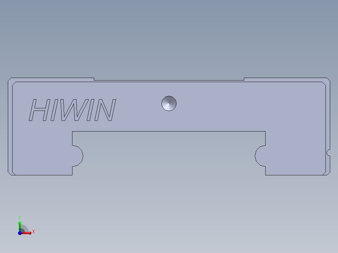 上银直线滑轨-MGW9C 滑块前视图
