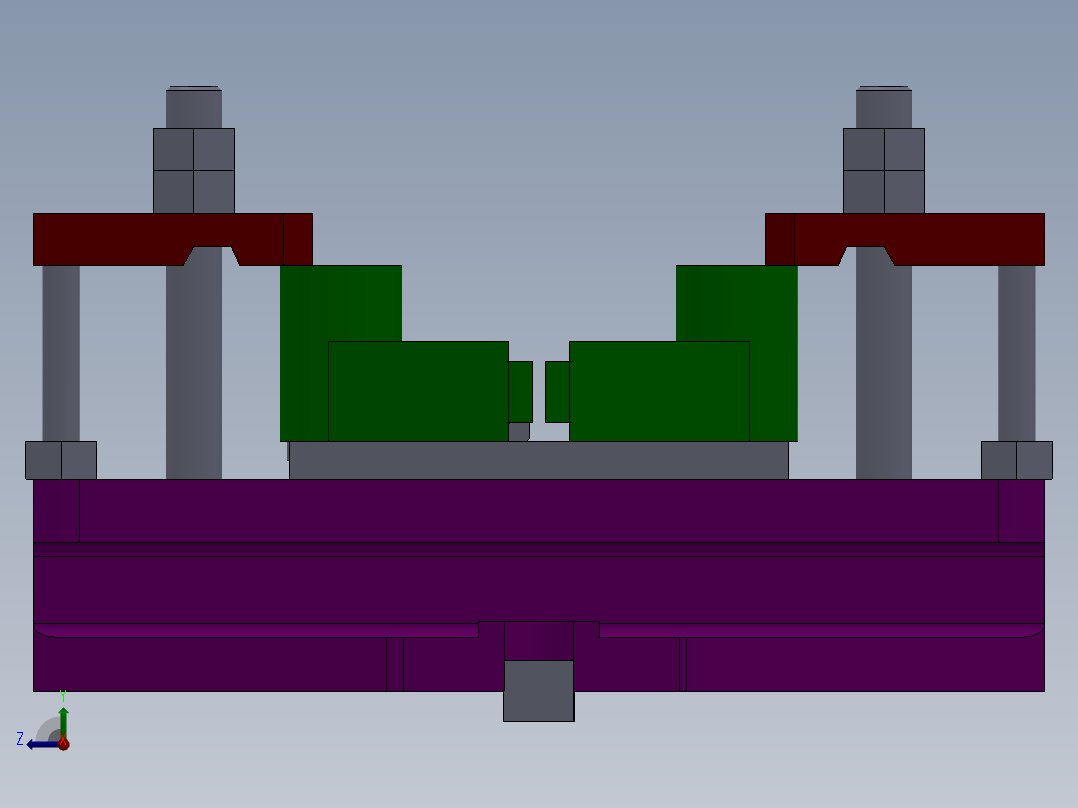 831007拨叉加工工艺及中间铣断夹具设计【方案2】【含三维SolidWorks】右视图