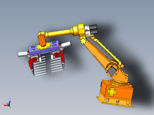 工业码垛机器人三维图