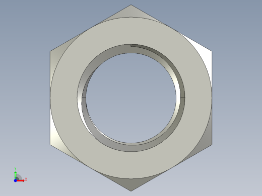 公制六角螺母-Metric Hex Nuts M20 x 2.5mm Thread前视缩略图
