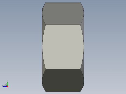 公制六角螺母-Metric Hex Nuts M20 x 2.5mm Thread右视缩略图