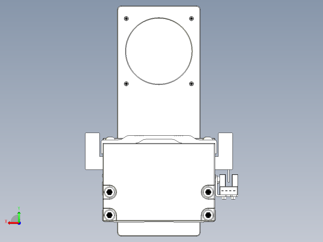 TPA-KNR-86E-1610C-L850A1-MU-P40-N3线性模块铝制底座后视图