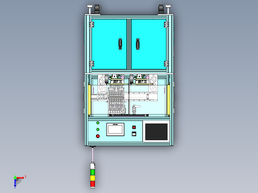 六头自动烧录焊锡设备sw16可编辑俯视图