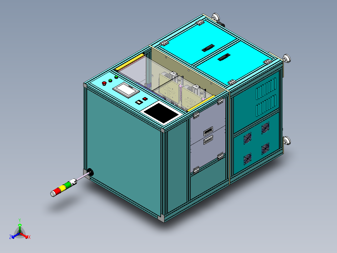 六头自动烧录焊锡设备sw16可编辑正等轴测图