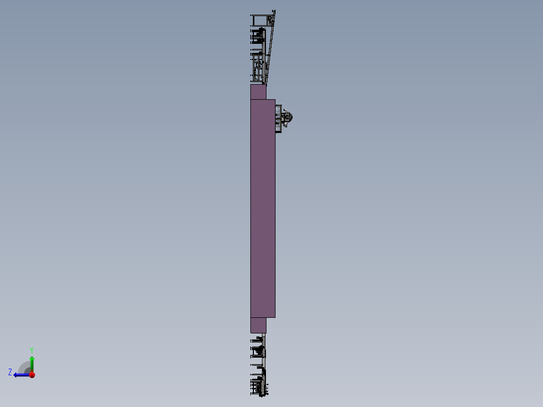糕点全自动生产线sw18可编辑右视图