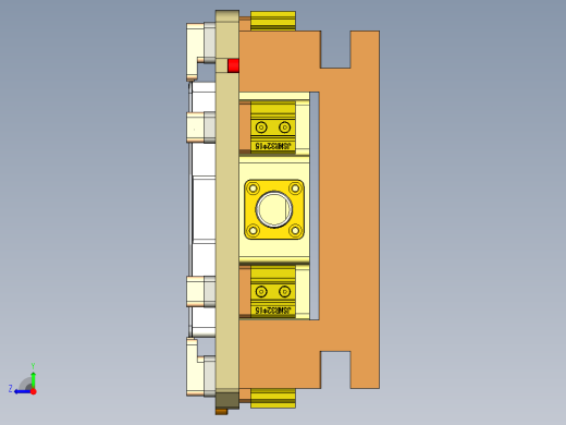 E1-A-笔记本CNC工装夹具三维模型CNC2铣墙高C角-210120右视缩略图