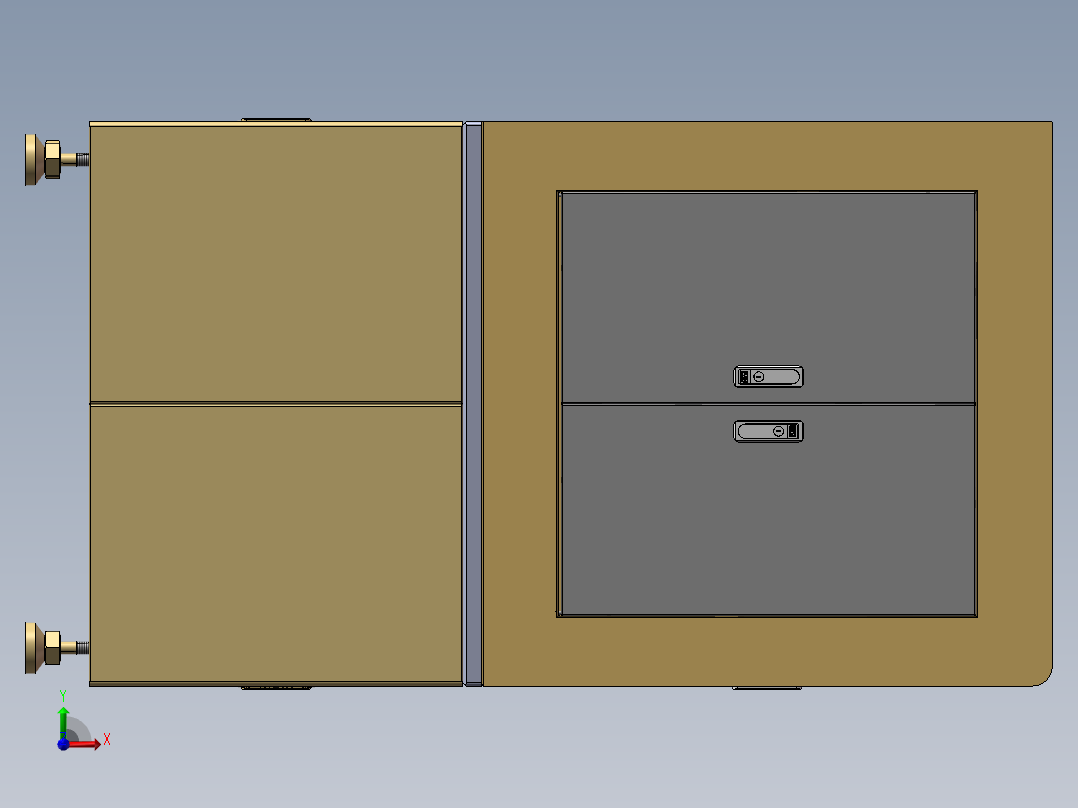 小五金自动搬运旋转检测设备前视图