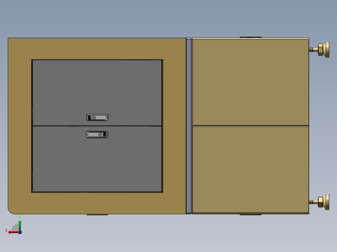 小五金自动搬运旋转检测设备后视图