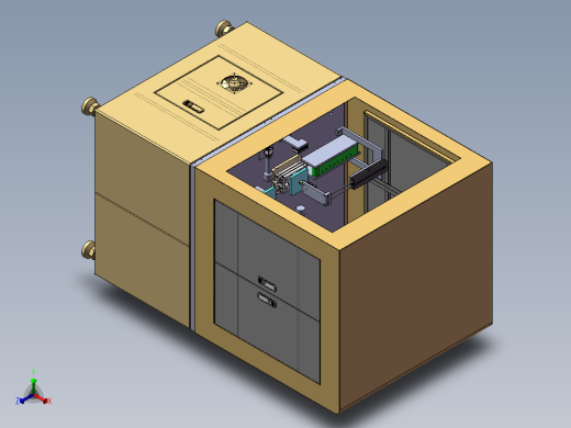 小五金自动搬运旋转检测设备正等轴测缩略图