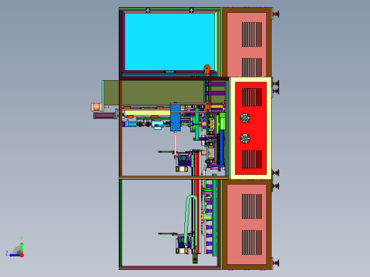 自动穿螺杆机及螺杆螺母锁付装置右视缩略图