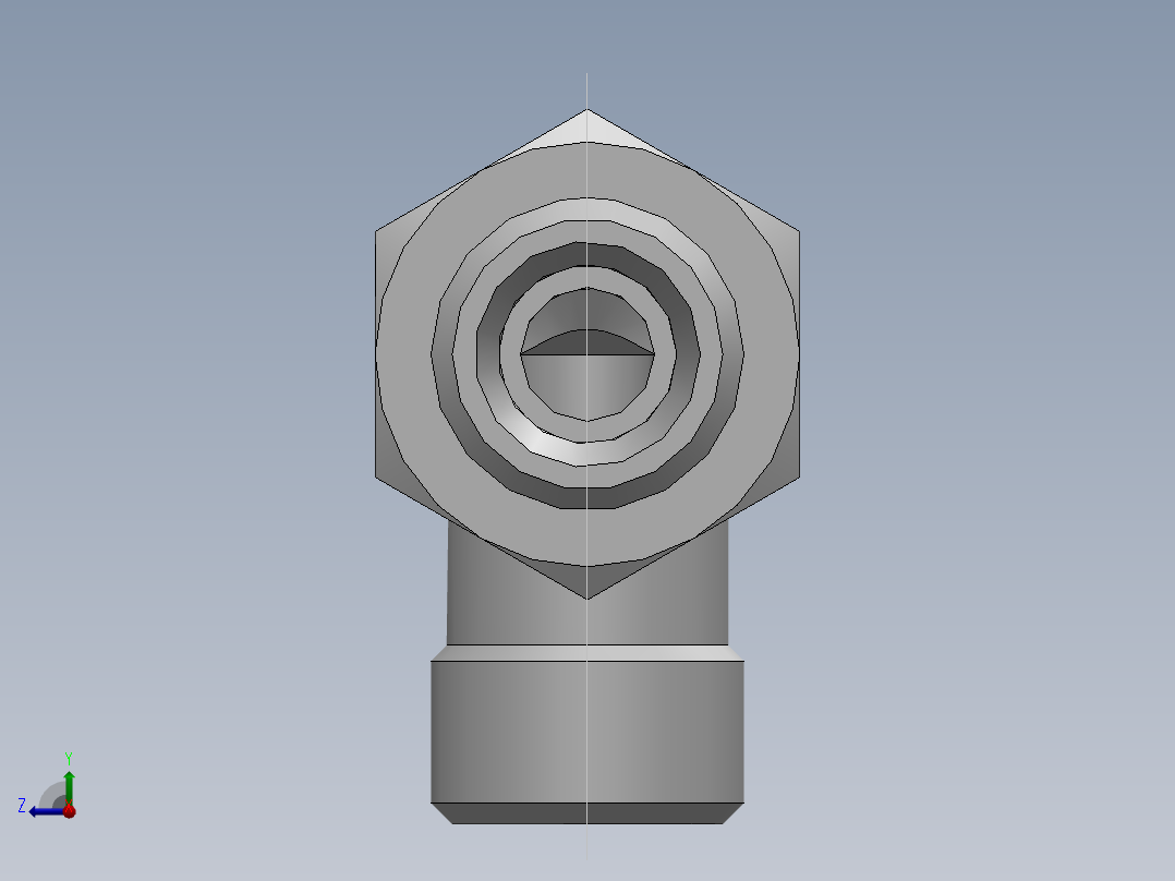 直角过板接头、6C9-14LN右视图