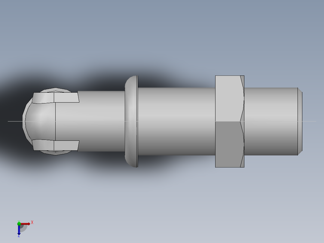 直角过板接头、6C9-14LN俯视图