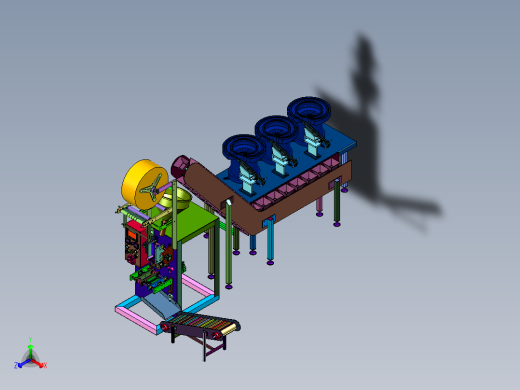 振动供料装置的自动计数组合包装机