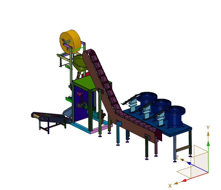 振动供料装置的自动计数组合包装机