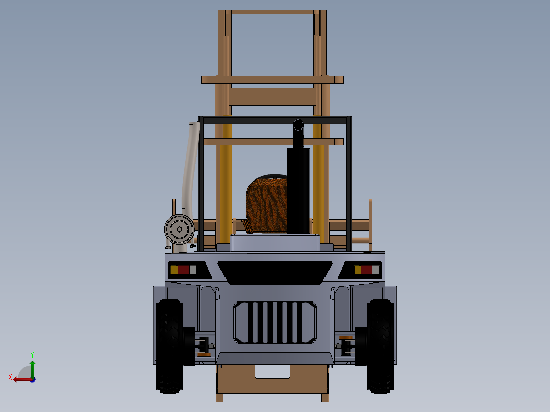 叉车、 叉车 SW(13)后视图