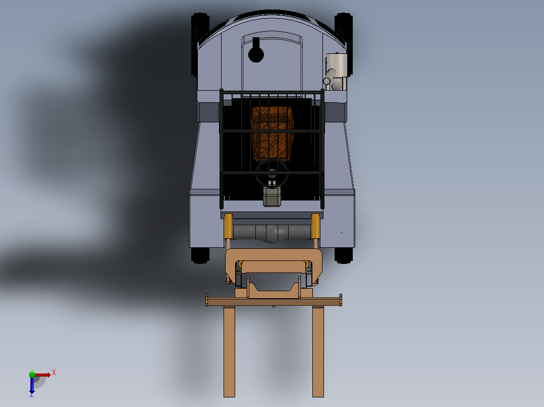 叉车、 叉车 SW(13)俯视图