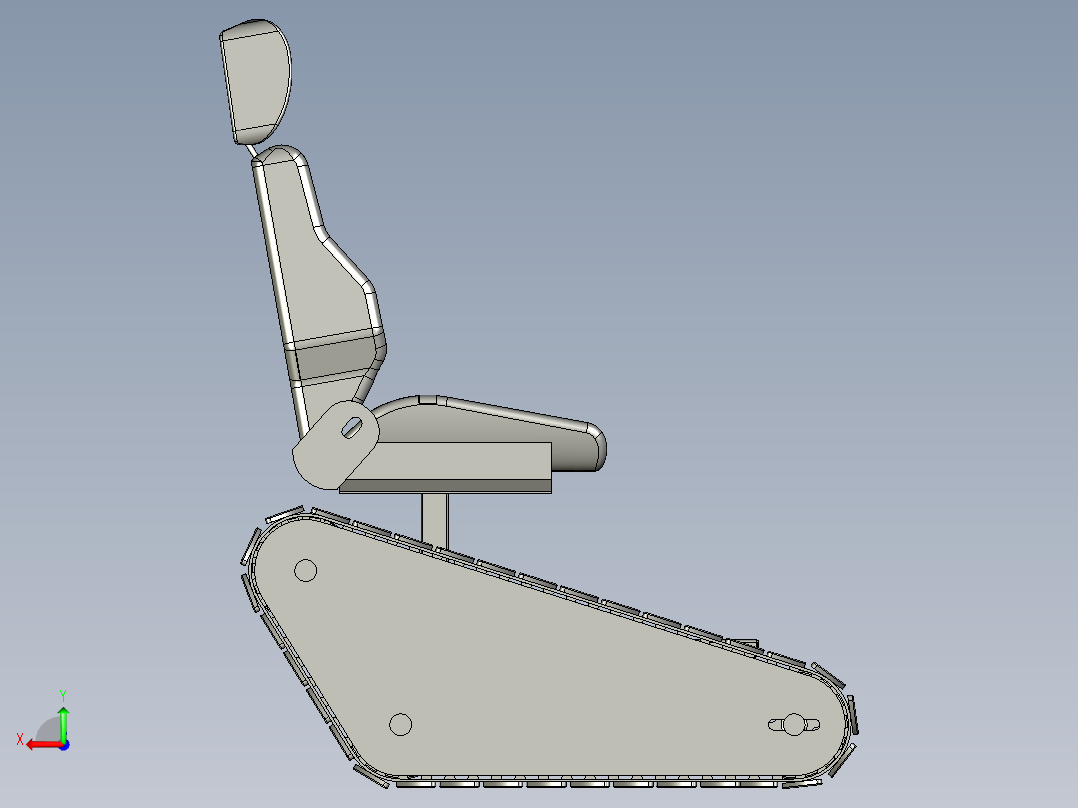 B3003947-履带车辆后视图