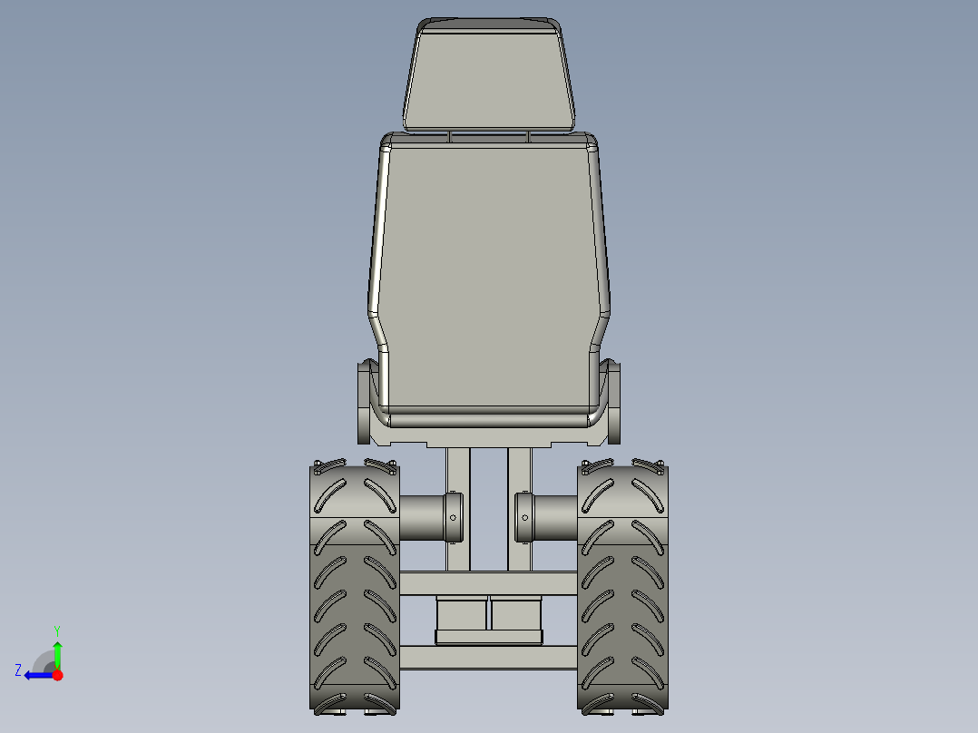 B3003947-履带车辆右视图