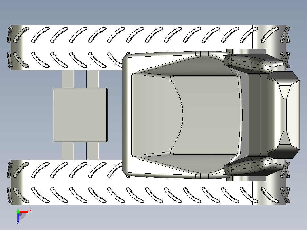B3003947-履带车辆俯视图