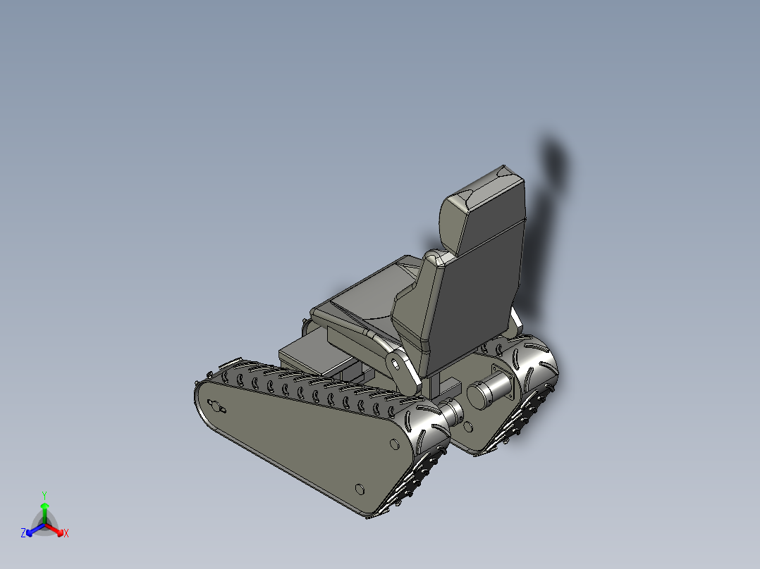 B3003947-履带车辆正等轴测图