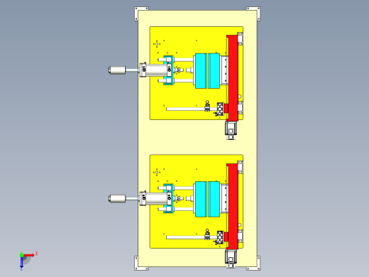 塑胶管道自动熔接设备设计俯视缩略图