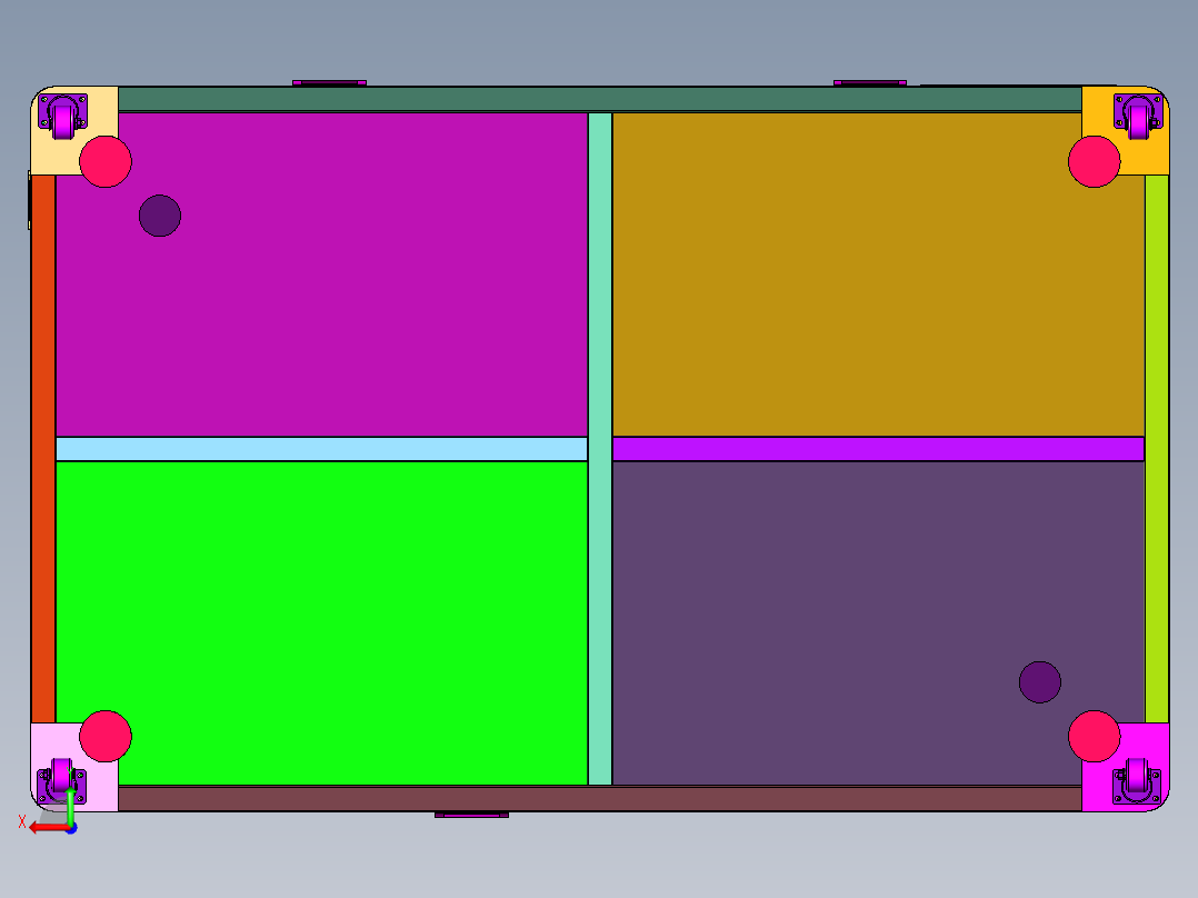 循环式继电器铁芯的铆接装置后视图