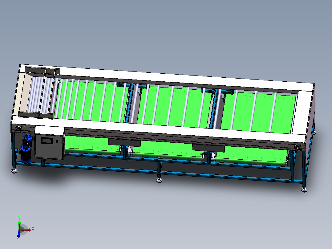 滚杠分级机三维
