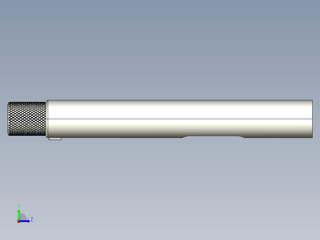 手枪左轮冲锋枪老式狙击步枪设计3D图纸sigsauer-sig516-1 2 STP UG X_T左视图