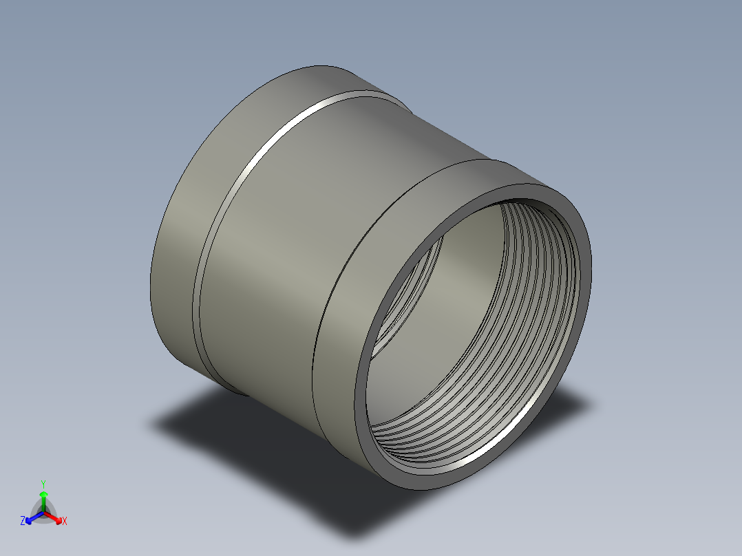 螺纹管管箍-等径有边 DN50