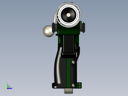 手枪左轮冲锋枪老式狙击步枪设计3D图纸stock-20 2 STP左视缩略图
