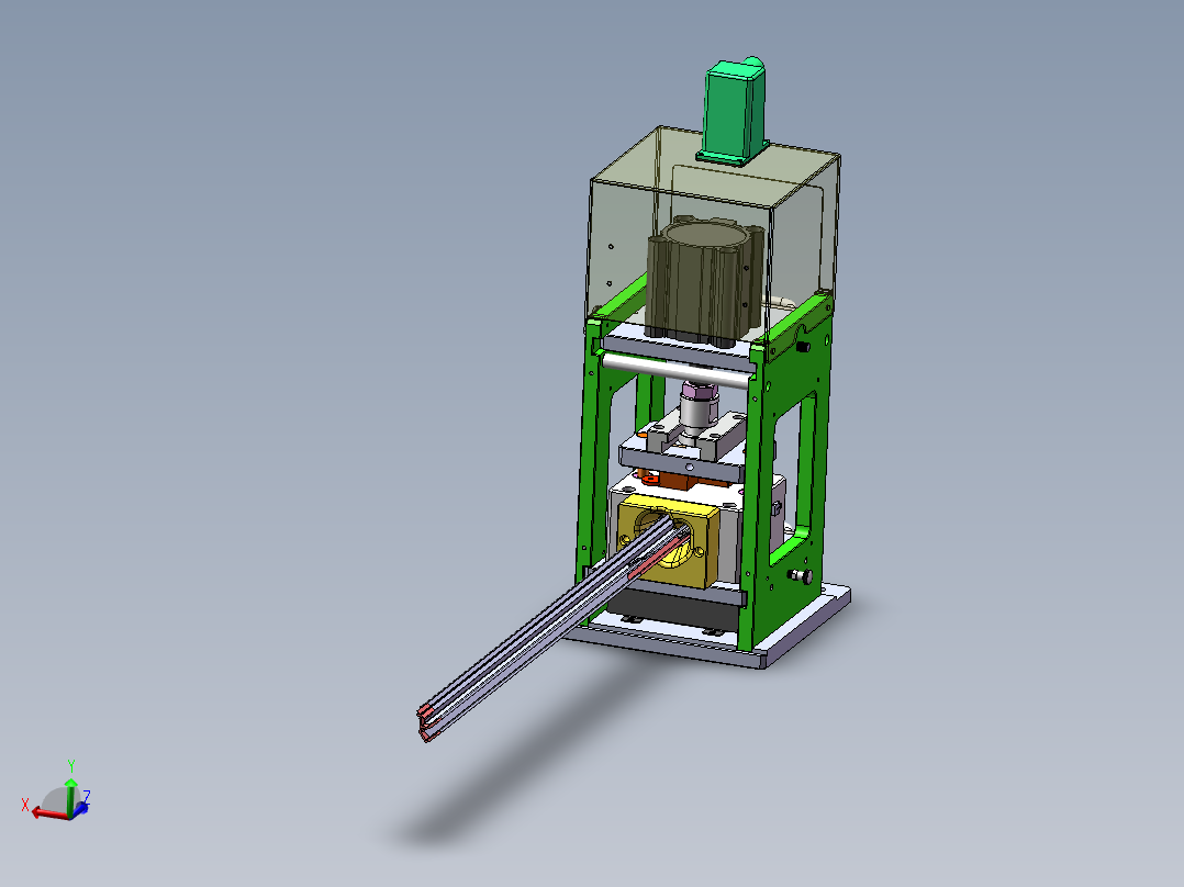 车门内水切密封条冲切工装