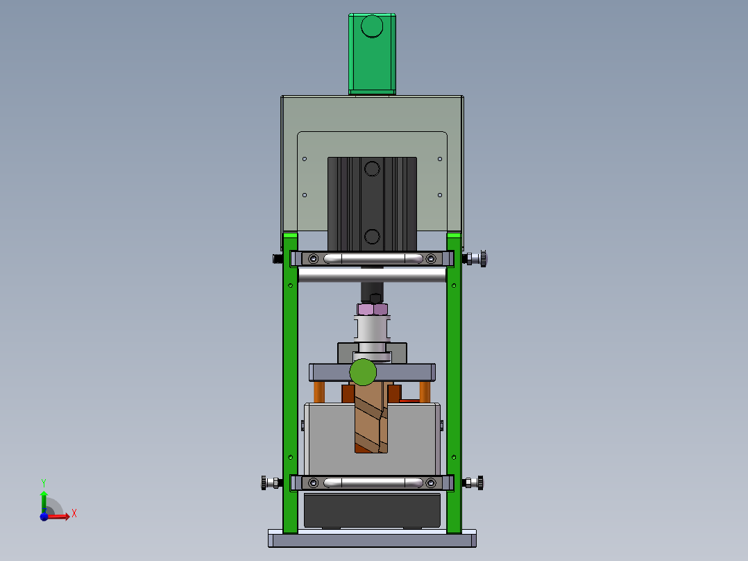 车门内水切密封条冲切工装前视图