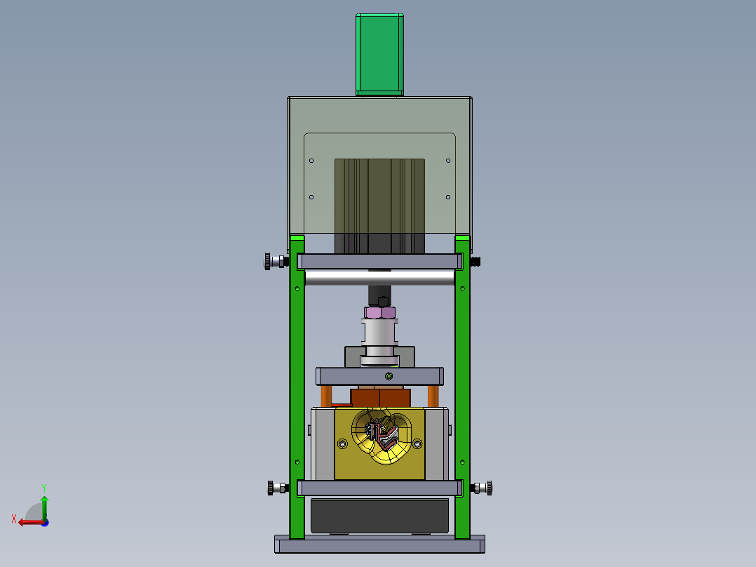 车门内水切密封条冲切工装后视图