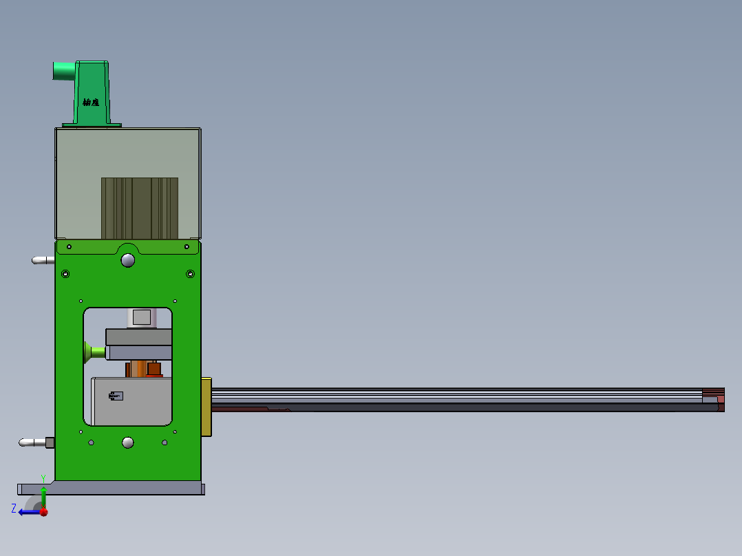 车门内水切密封条冲切工装右视图