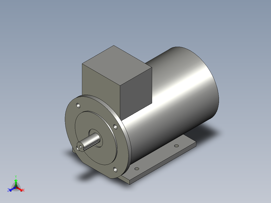 YE3-90L-222kw电机主视图