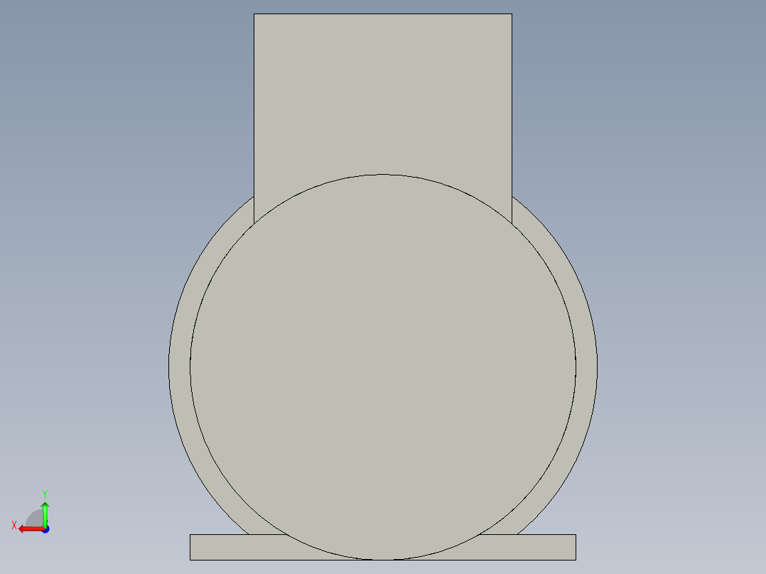 YE3-90L-222kw电机后视图
