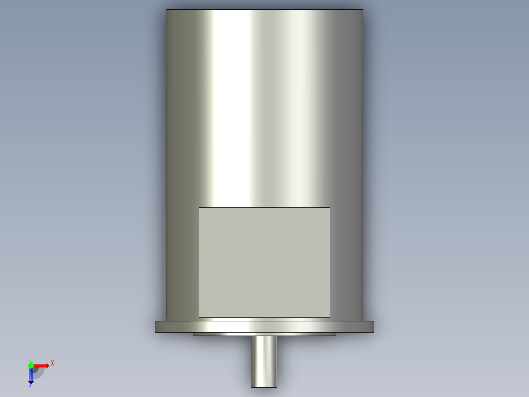 YE3-90L-222kw电机俯视图